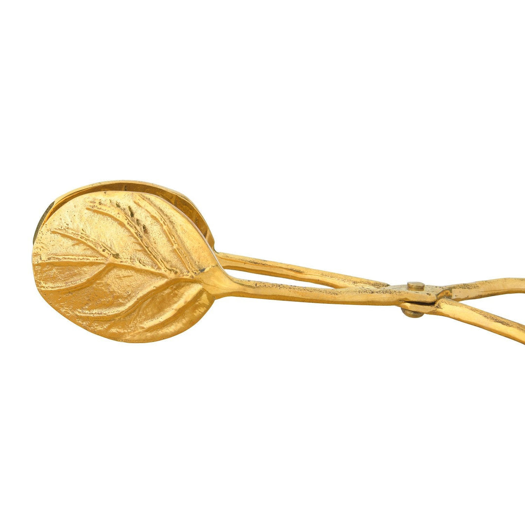 Brass Leaf Tongs - Clementine Home Floral Gift