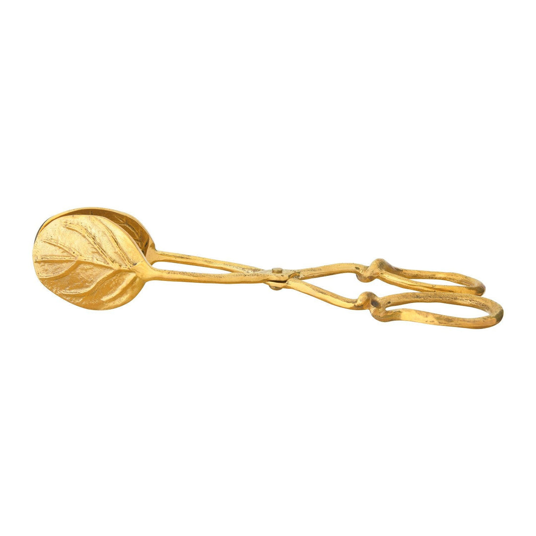 Brass Leaf Tongs - Clementine Home Floral Gift