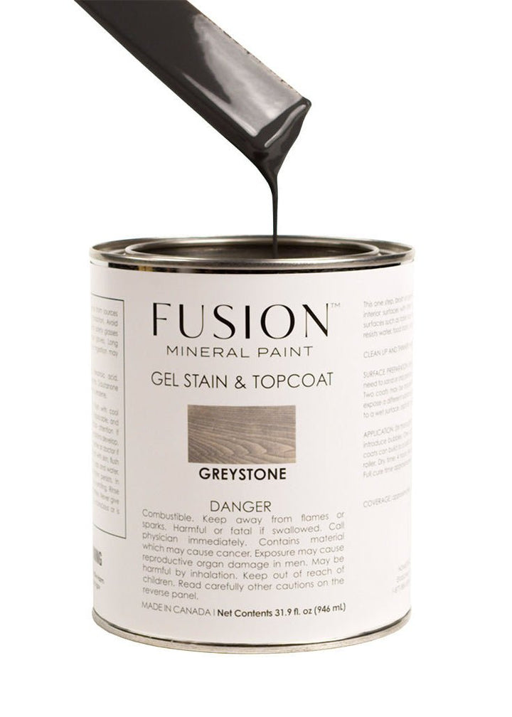 Brush On Gel Stain & Top Coat - Greystone - Clementine Home Floral Gift