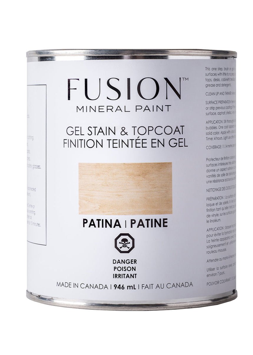 Brush On Gel Stain & Top Coat - Patina (Clear) - Clementine Home Floral Gift