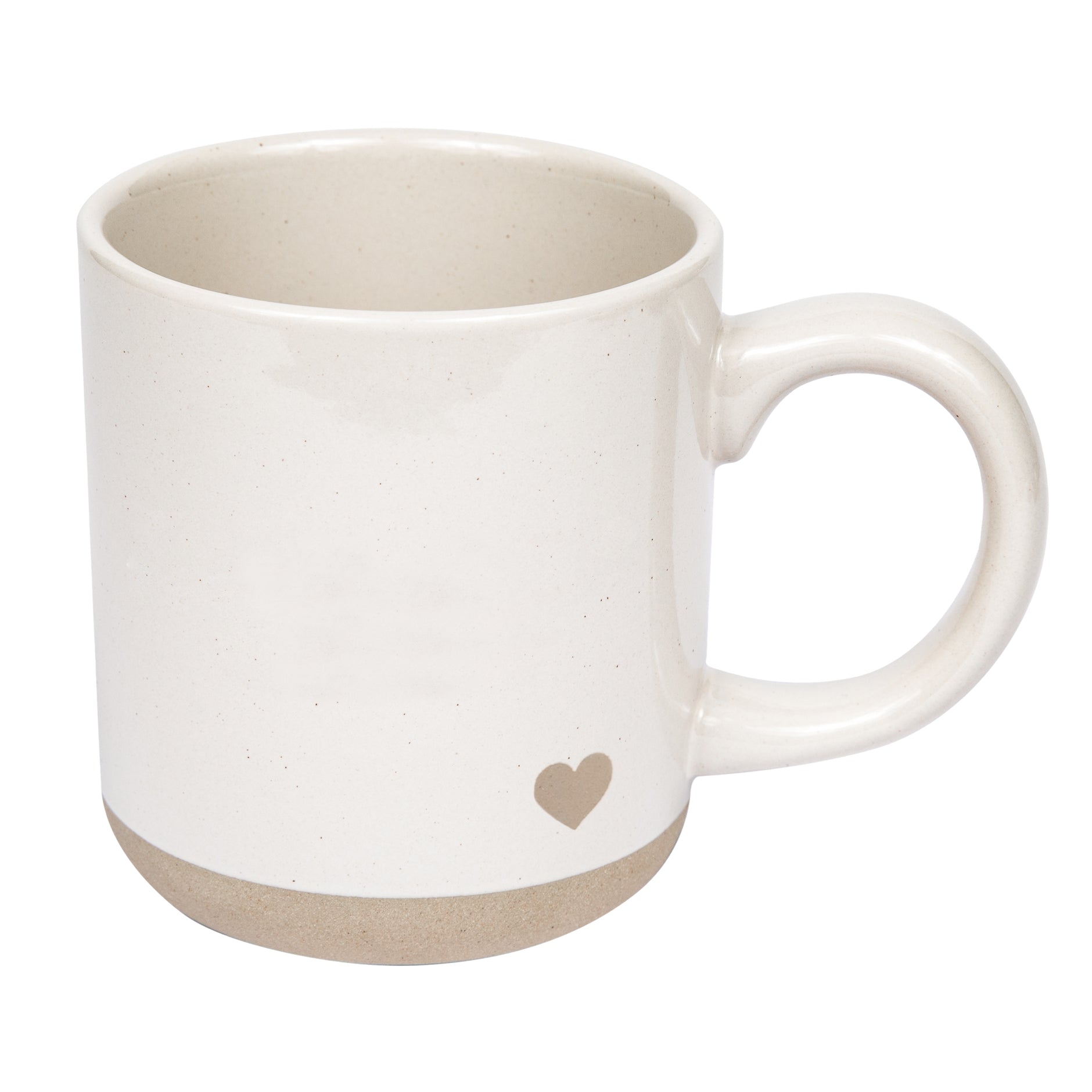 Heart Stoneware Coffee Mug