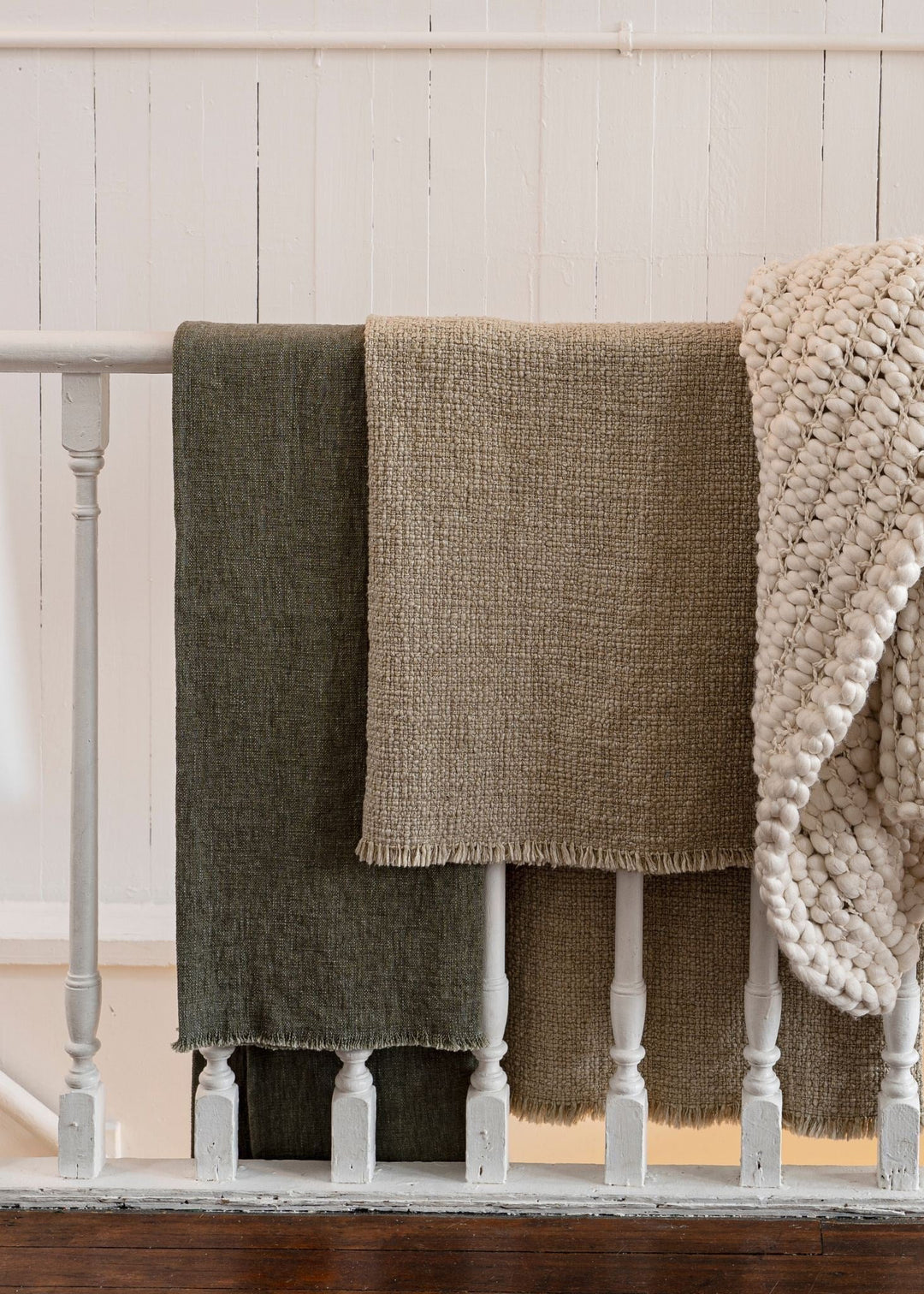 Callisto Throw Blanket - Beige - Clementine Home Floral Gift