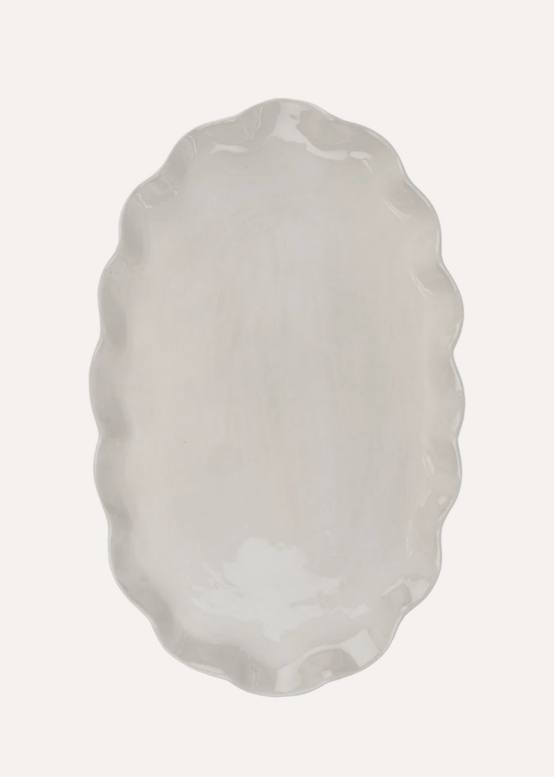 Calypso Scalloped Platter – Set of 2 - Clementine Home Floral Gift