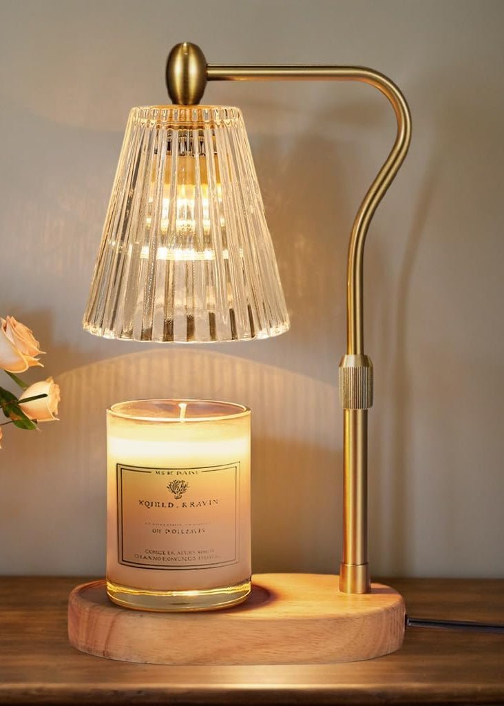 Candle Warmer Lamp (Day 4 - Box 21 : Advent 2025) - Clementine Home Floral Gift