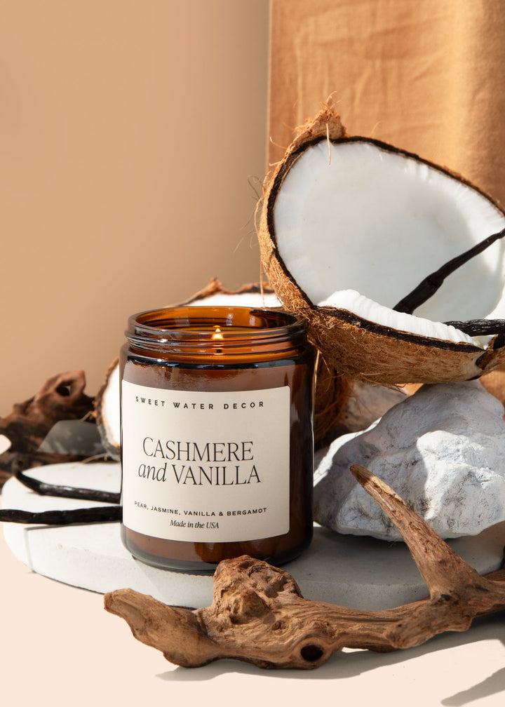Cashmere and Vanilla Candle - Clementine Home Floral Gift