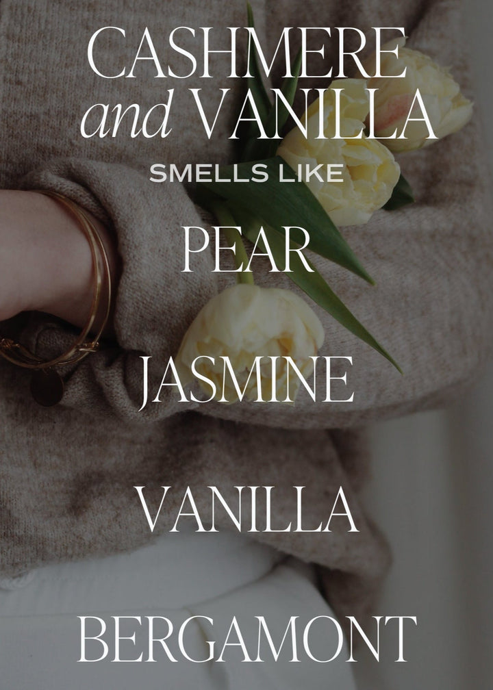 Cashmere and Vanilla Candle - Clementine Home Floral Gift