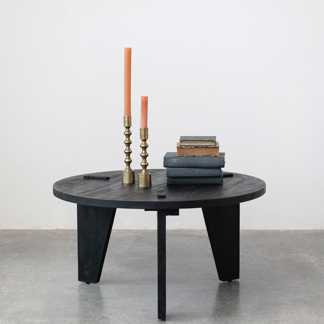 Cast Aluminum Taper Holders – Antique Gold, Set of 2 - Clementine Home Floral Gift