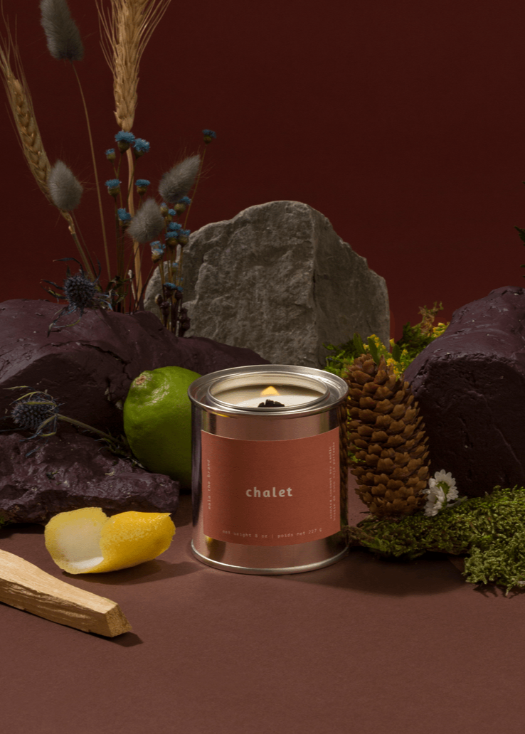 Chalet Candle - Clementine Home Floral Gift