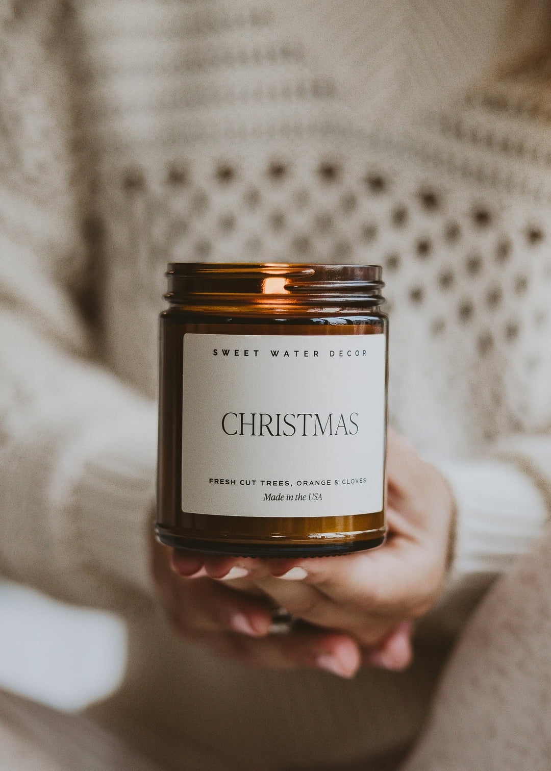 Christmas Soy Candle - Clementine Home Floral Gift