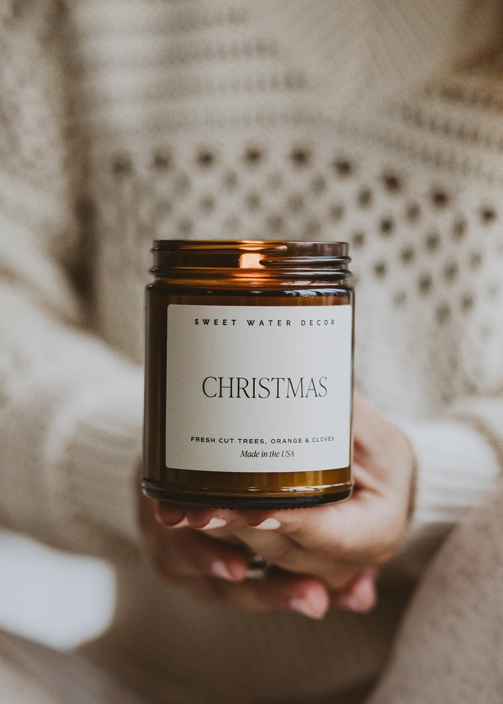 Christmas Soy Candle - Clementine Home Floral Gift