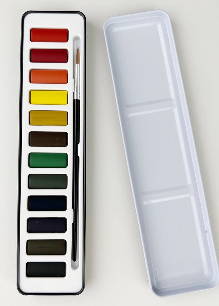 Christmas Watercolour Workbook & Paint Set - Clementine Home Floral Gift