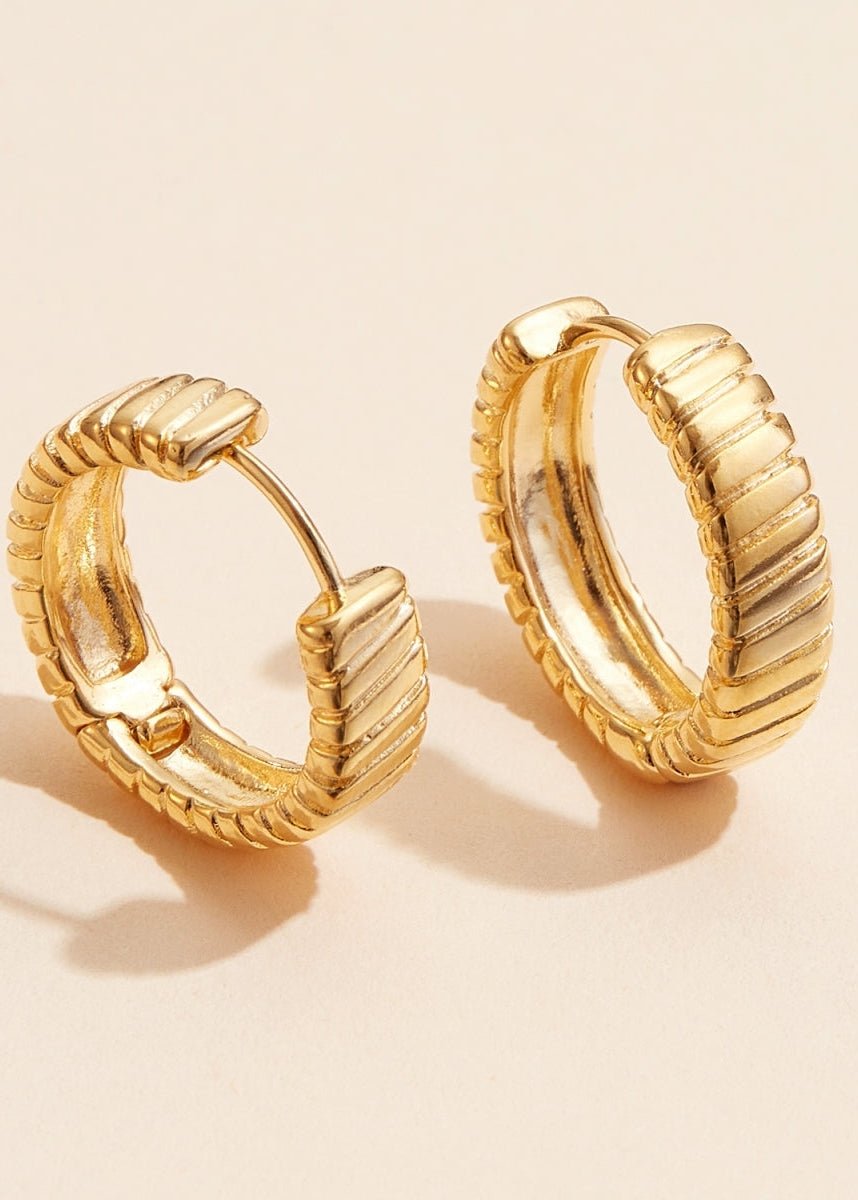 Clara Hoop Earrings - Clementine Home Floral Gift