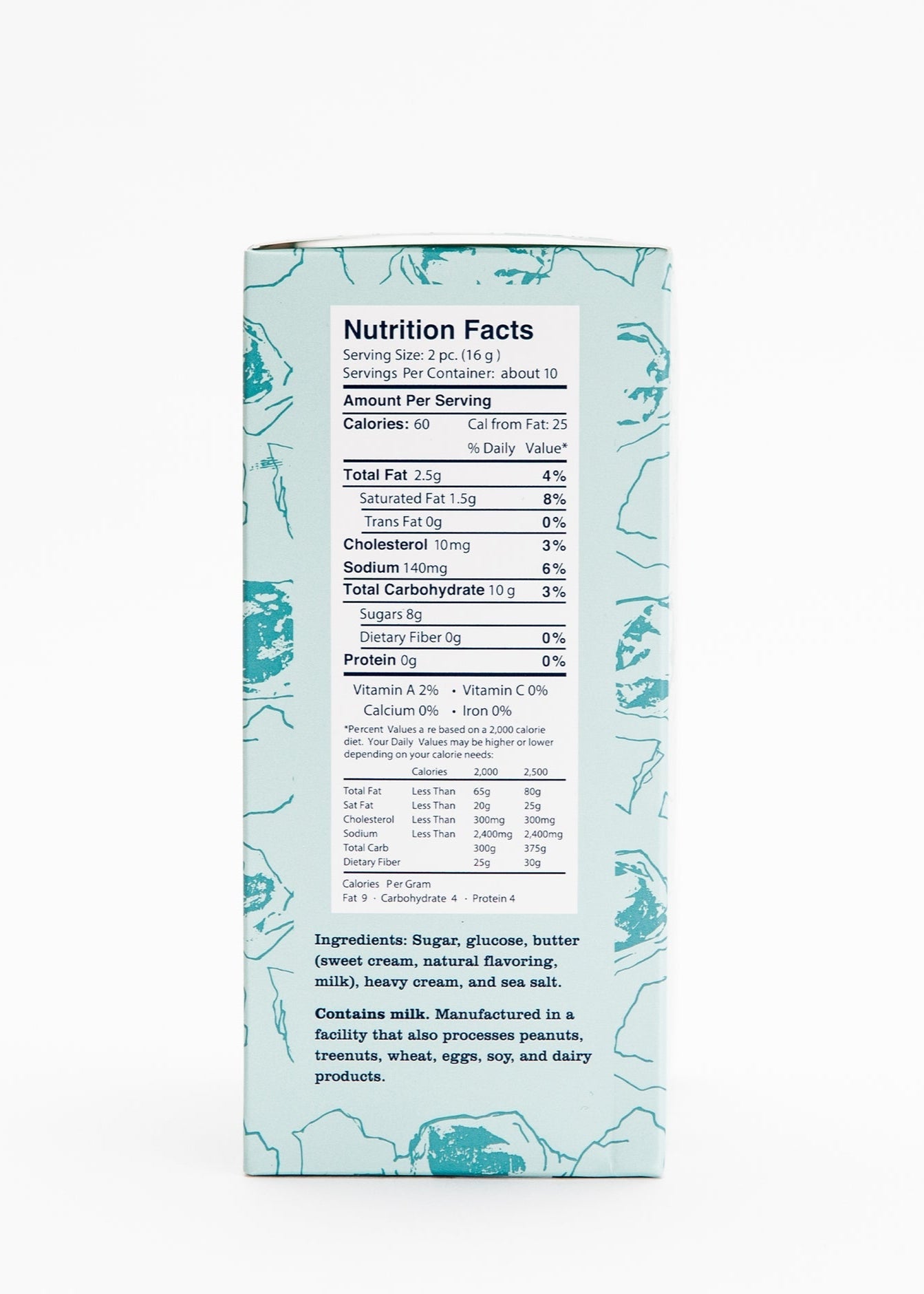 Classic Caramels - Pure Sea Salt Caramel Candy - Clementine Home Floral Gift