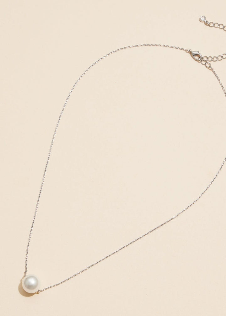 Classic Pearl Charm Necklace - Clementine Home Floral Gift