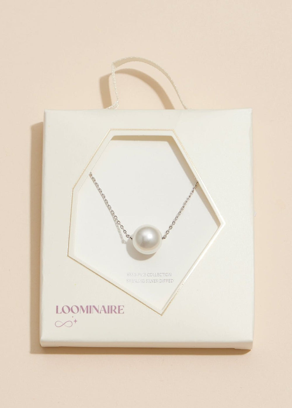 Classic Pearl Charm Necklace - Clementine Home Floral Gift