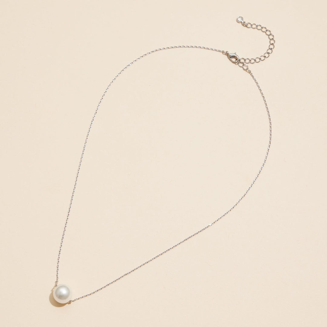 Classic Pearl Charm Necklace - Clementine Home Floral Gift