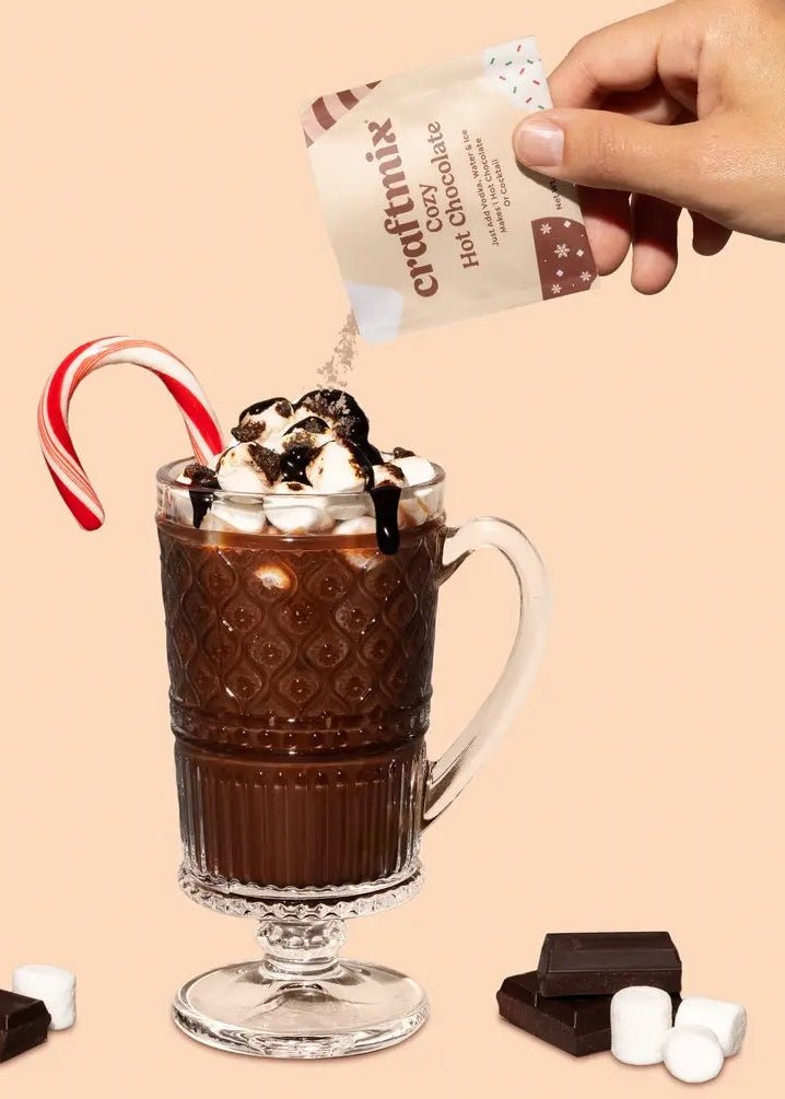 Cozy Hot Chocolate & Cocktail Mixer - Clementine Home Floral Gift