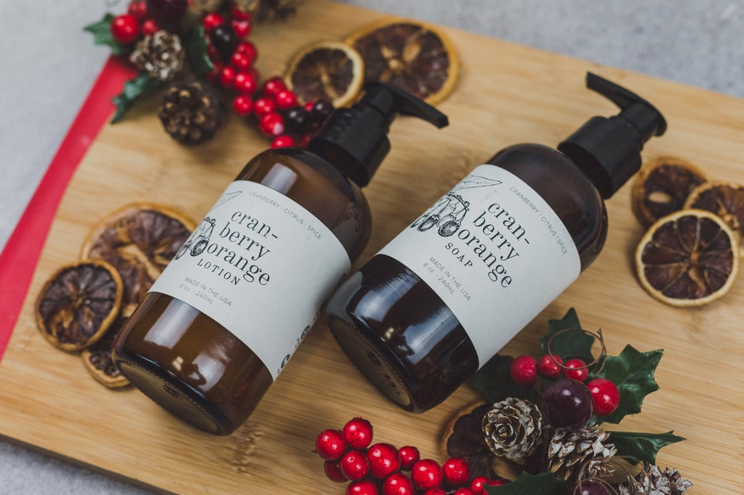 Cranberry Orange Liquid Hand Soap (Day 7 - Box 18 : Advent 2925) - Clementine Home Floral Gift