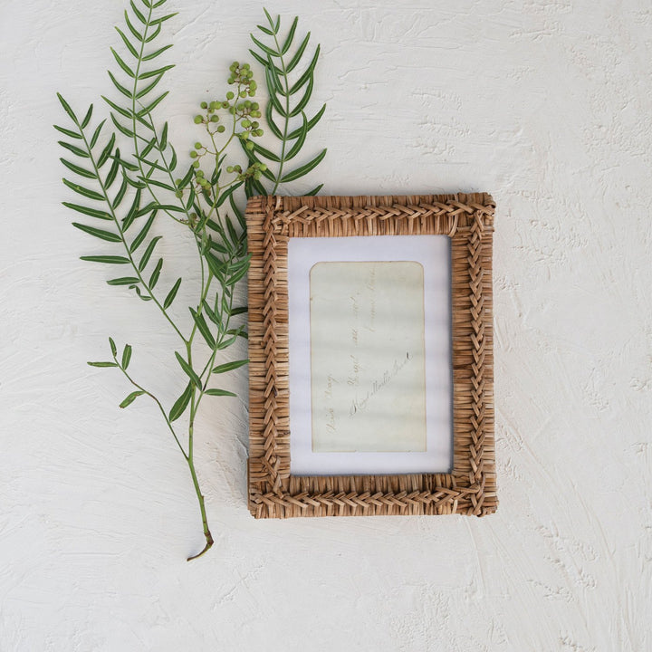 Rattan Photo Frame