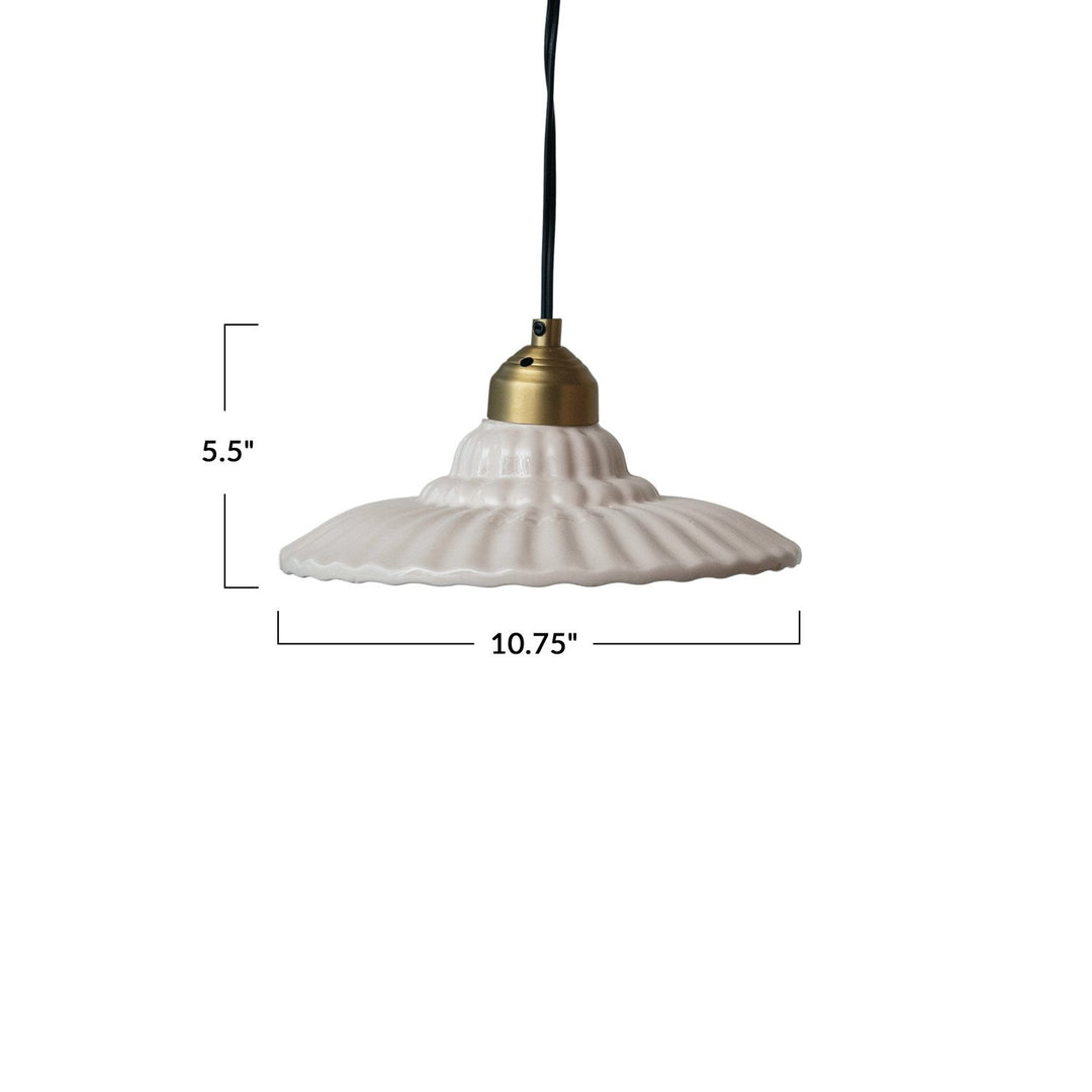 Pleated Pendant