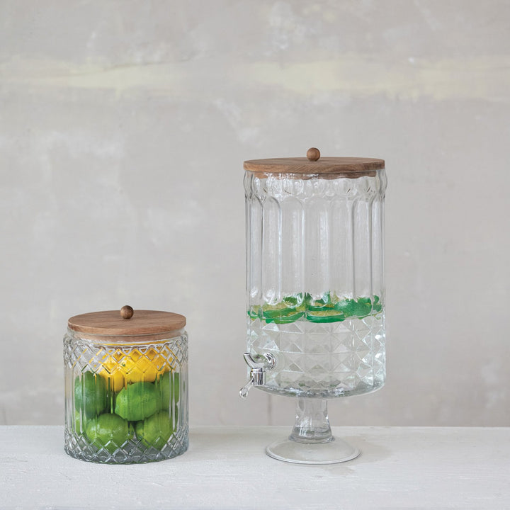 Cut Glass Canister