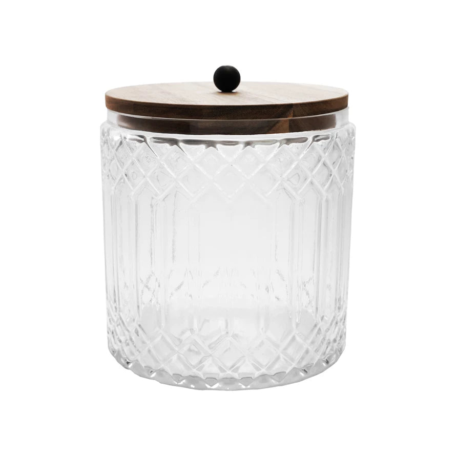 Cut Glass Canister