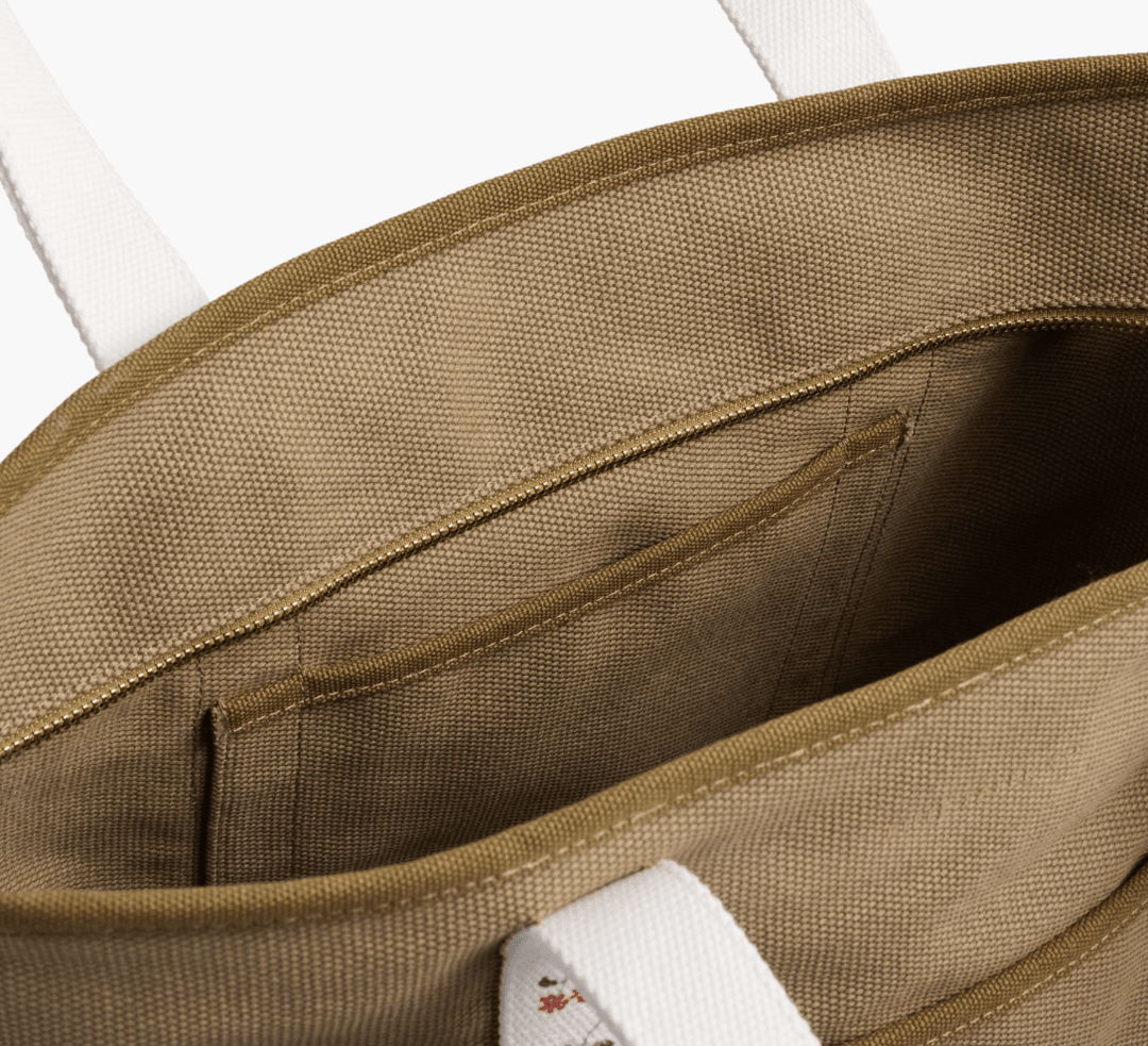 Ditsy Dahlia Canvas Carry All - Clementine Home Floral Gift