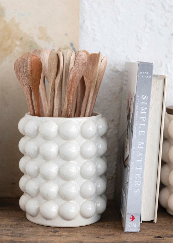 Dots Canister, Set of 2 - Clementine Home Floral Gift