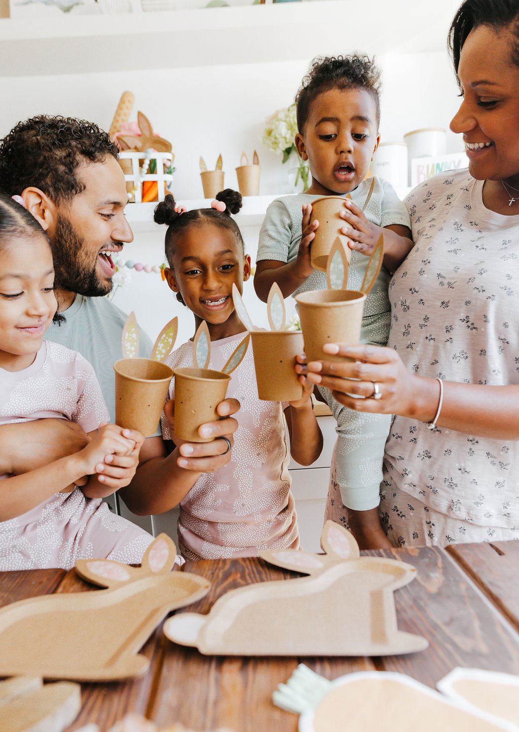 EASTER BUNNY paper CUPS - Clementine Home Floral Gift