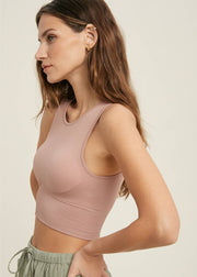 Ribbed Bralette - Mauve