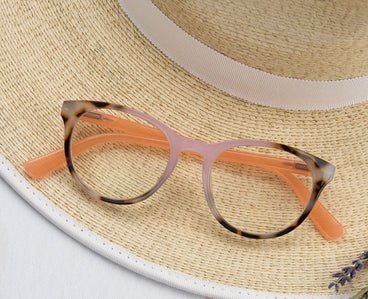 Ember Glasses - Chai Turquoise & Pink - Clementine Home Floral Gift