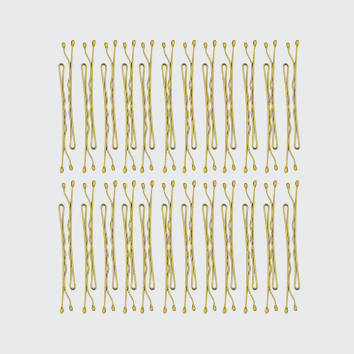 Essential Bobby Pins – 45 Piece Set (Gold) - Clementine Home Floral Gift