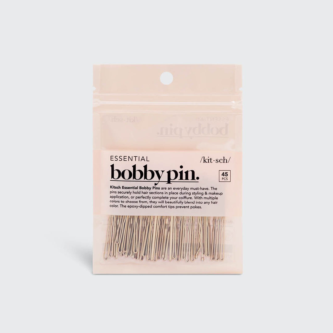Essential Bobby Pins – 45 Piece Set (Gold) - Clementine Home Floral Gift