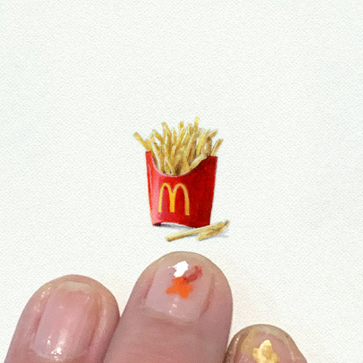 Mini Art Print - French Fries