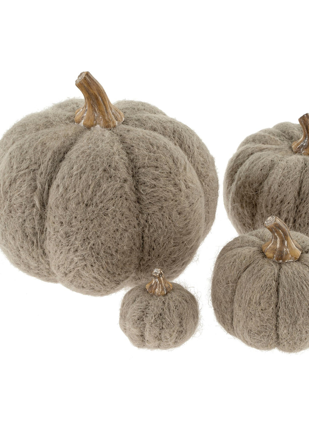 Felt Pumpkin - Grey - Clementine Home Floral Gift