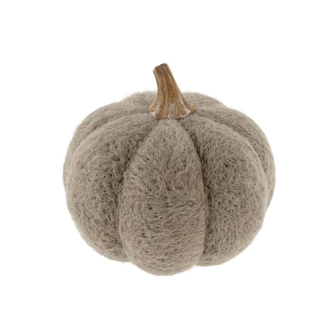 Felt Pumpkin - Grey - Clementine Home Floral Gift