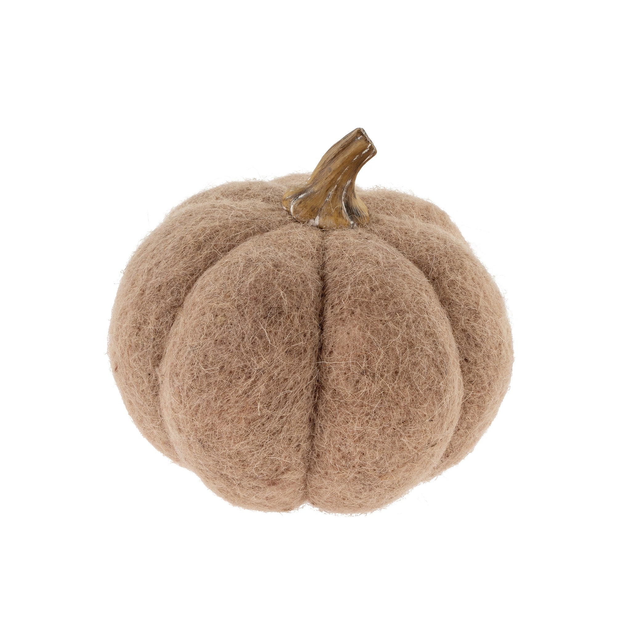 Felt Pumpkin - Oat - Clementine Home Floral Gift