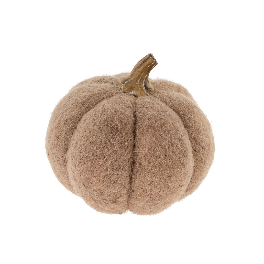 Felt Pumpkin - Oat - Clementine Home Floral Gift