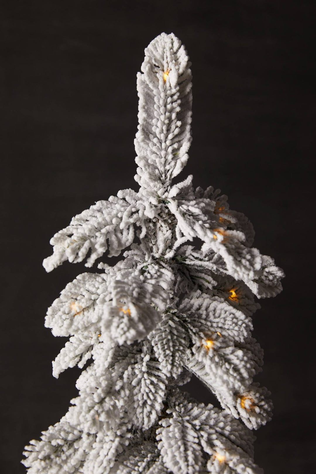 Flocked Lighted Pine Tree in Bag - Clementine Home Floral Gift