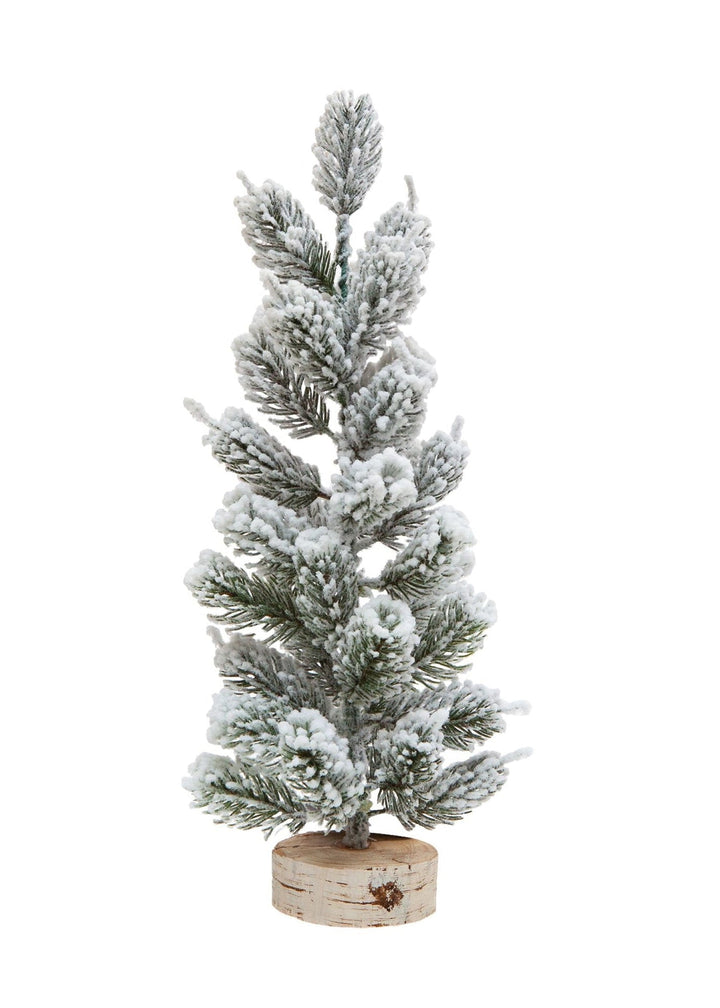 Flocked Trees, Set of 3 - Clementine Home Floral Gift