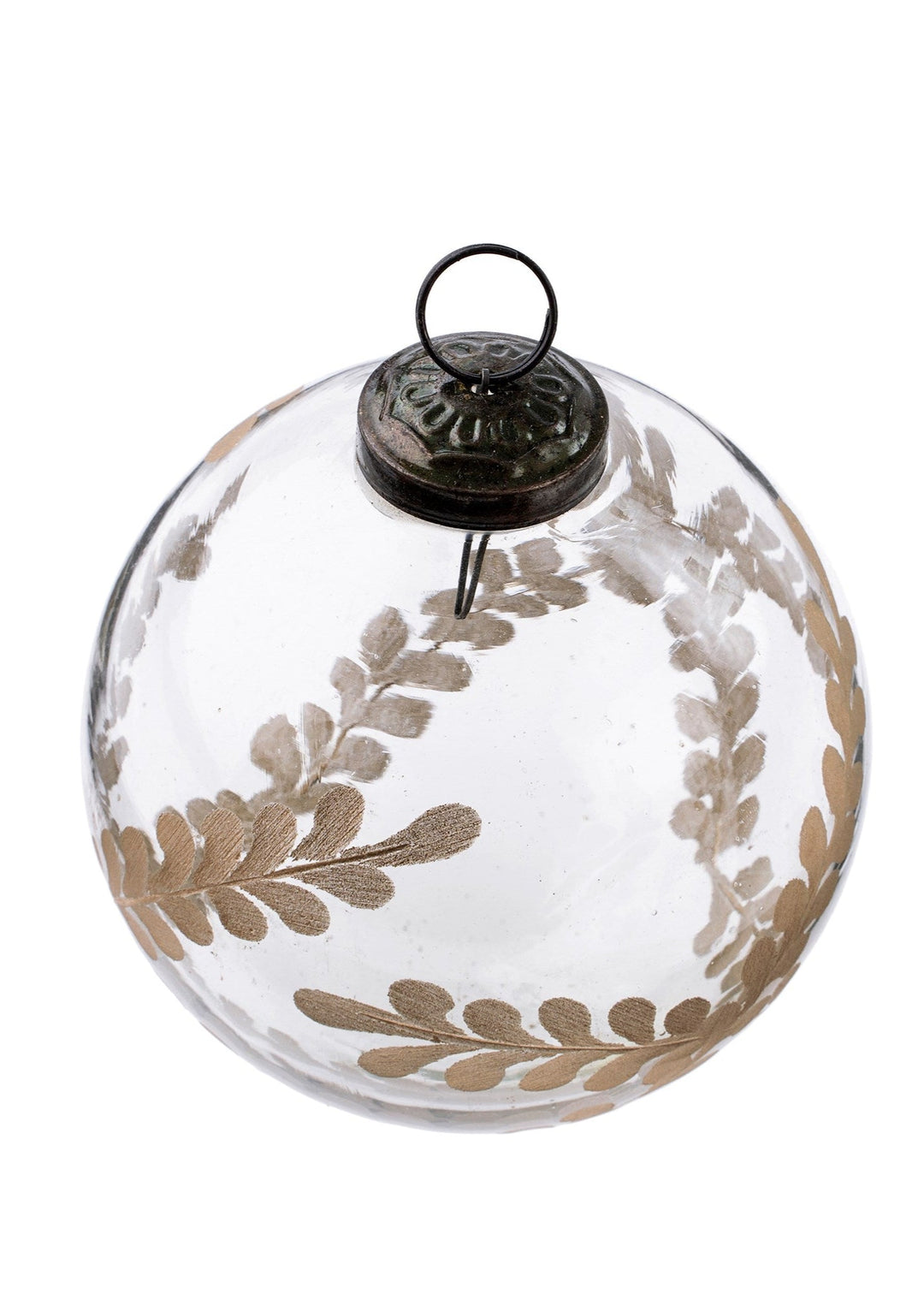 Floral Etched Ornament - Clementine Home Floral Gift