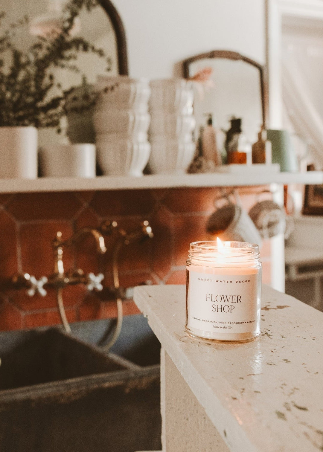 Flower Shop Candle - Clementine Home Floral Gift