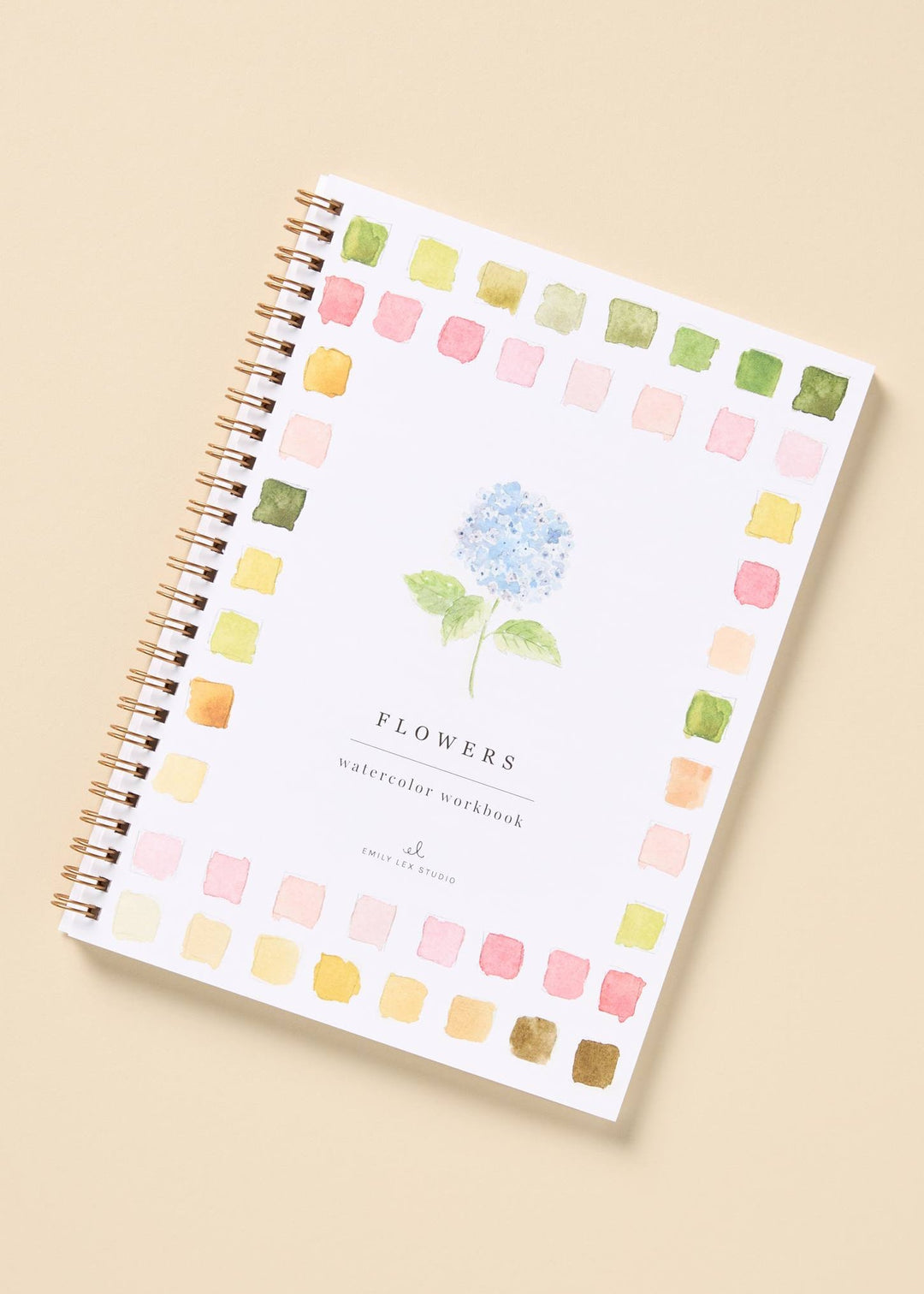 Flowers Watercolour Workbook & Paint Set - Clementine Home Floral Gift