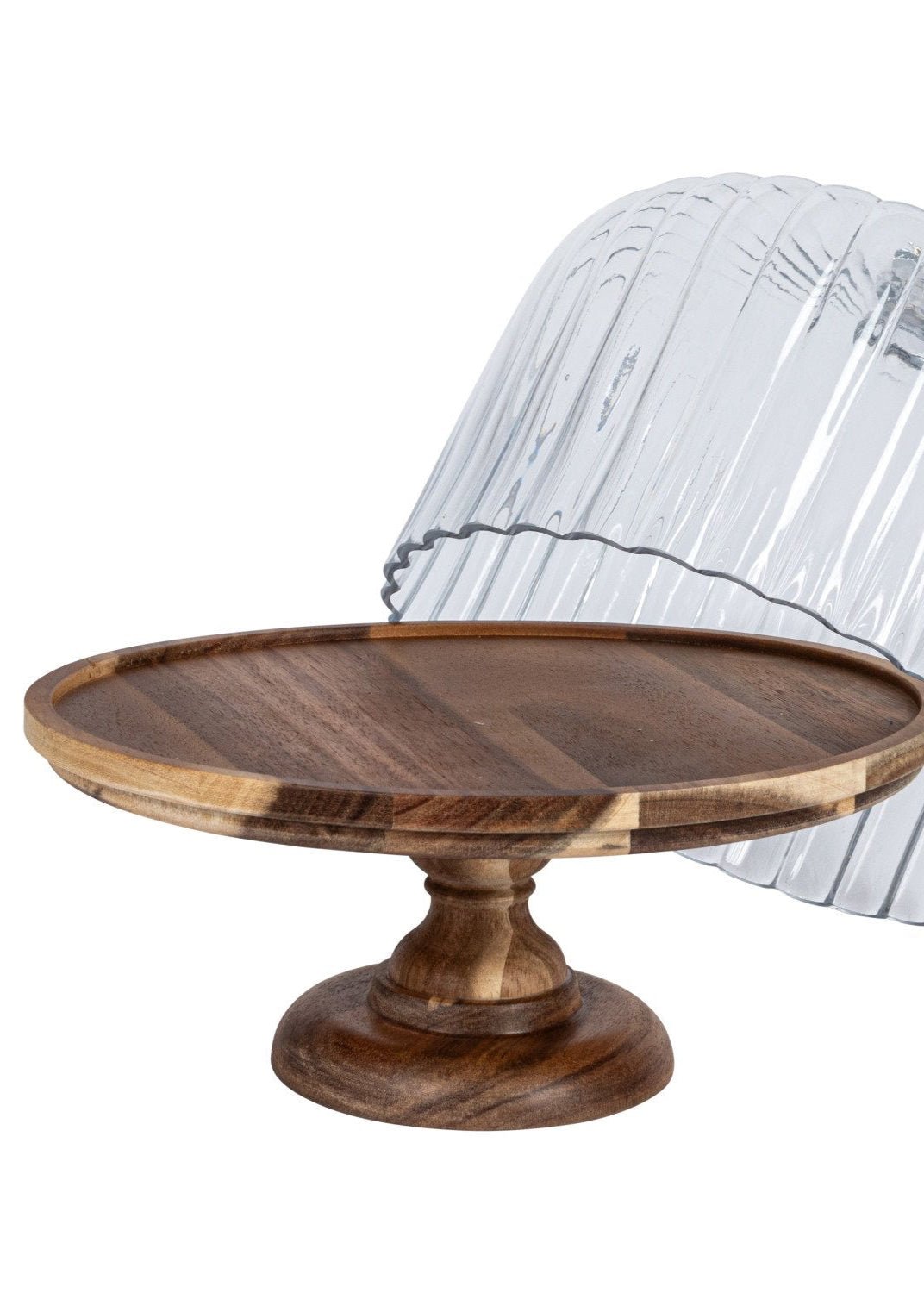 Fluted Glass Cloche - Clementine Home Floral Gift