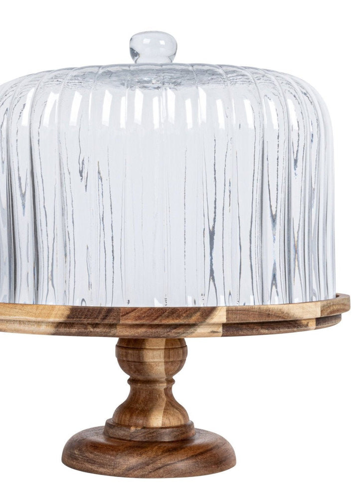 Fluted Glass Cloche - Clementine Home Floral Gift
