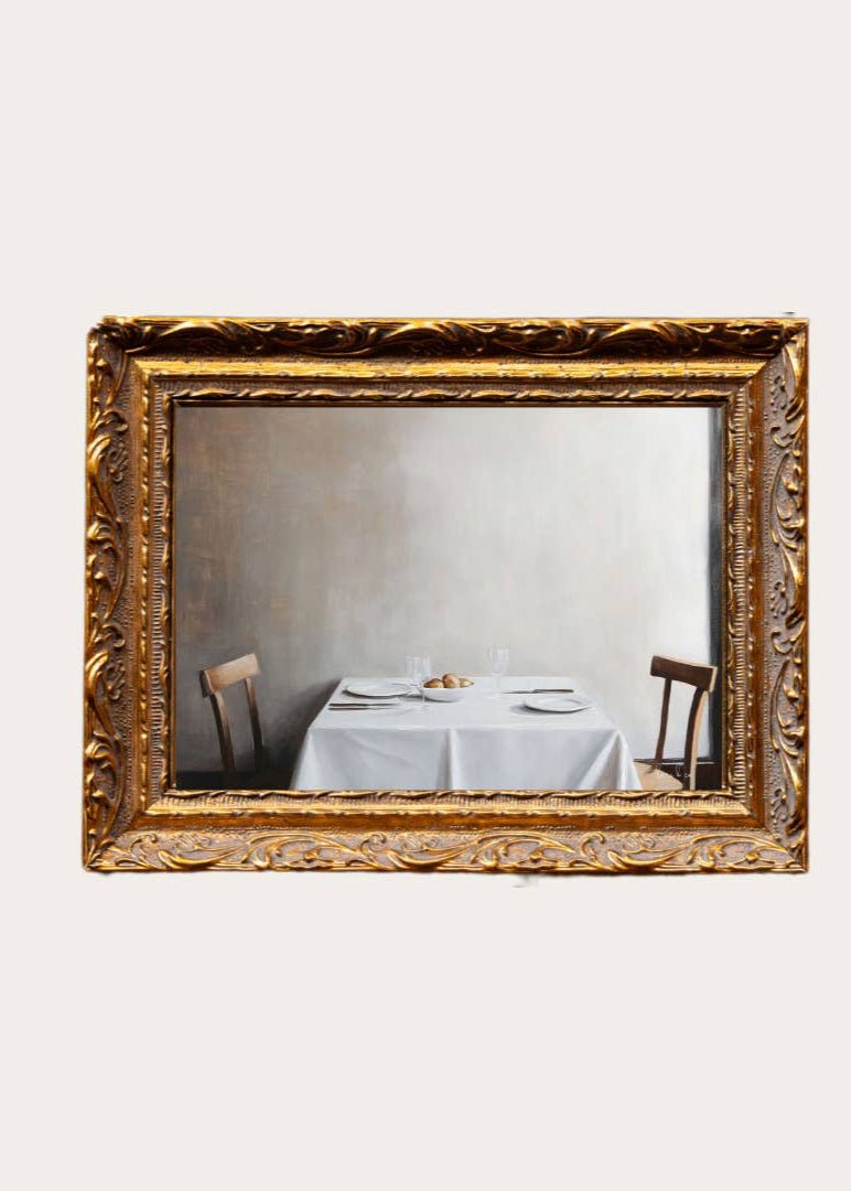 French Bistro | French Brass Gold Mould Framed Art – 8” x 10” - Clementine Home Floral Gift