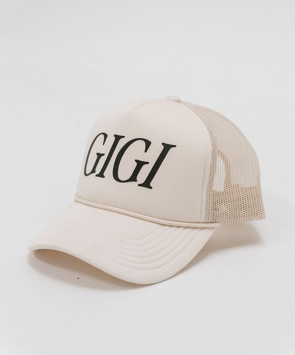 GIGI FOAM TRUCKER HAT - Cream