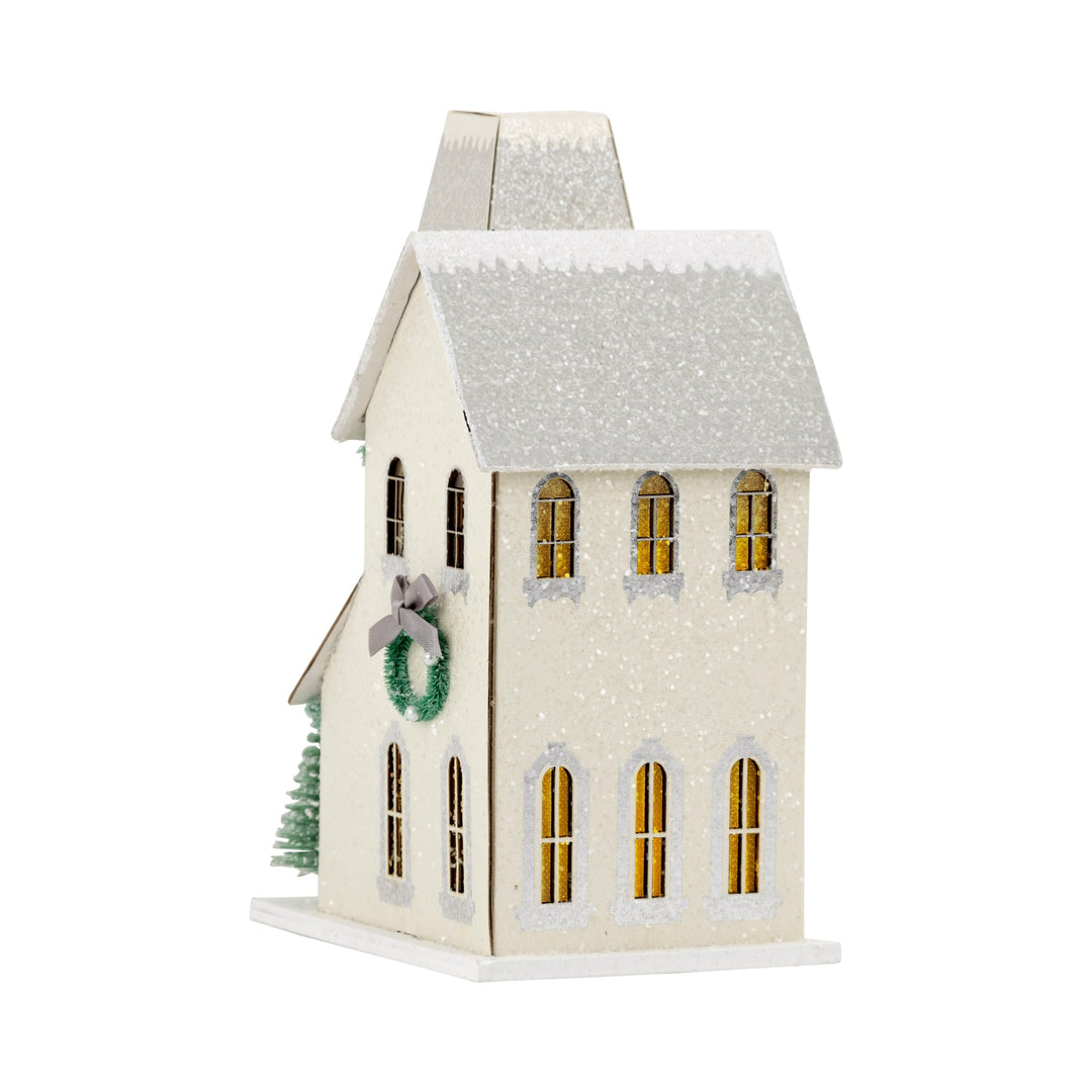 Glitter Christmas Village - Winter - Clementine Home Floral Gift