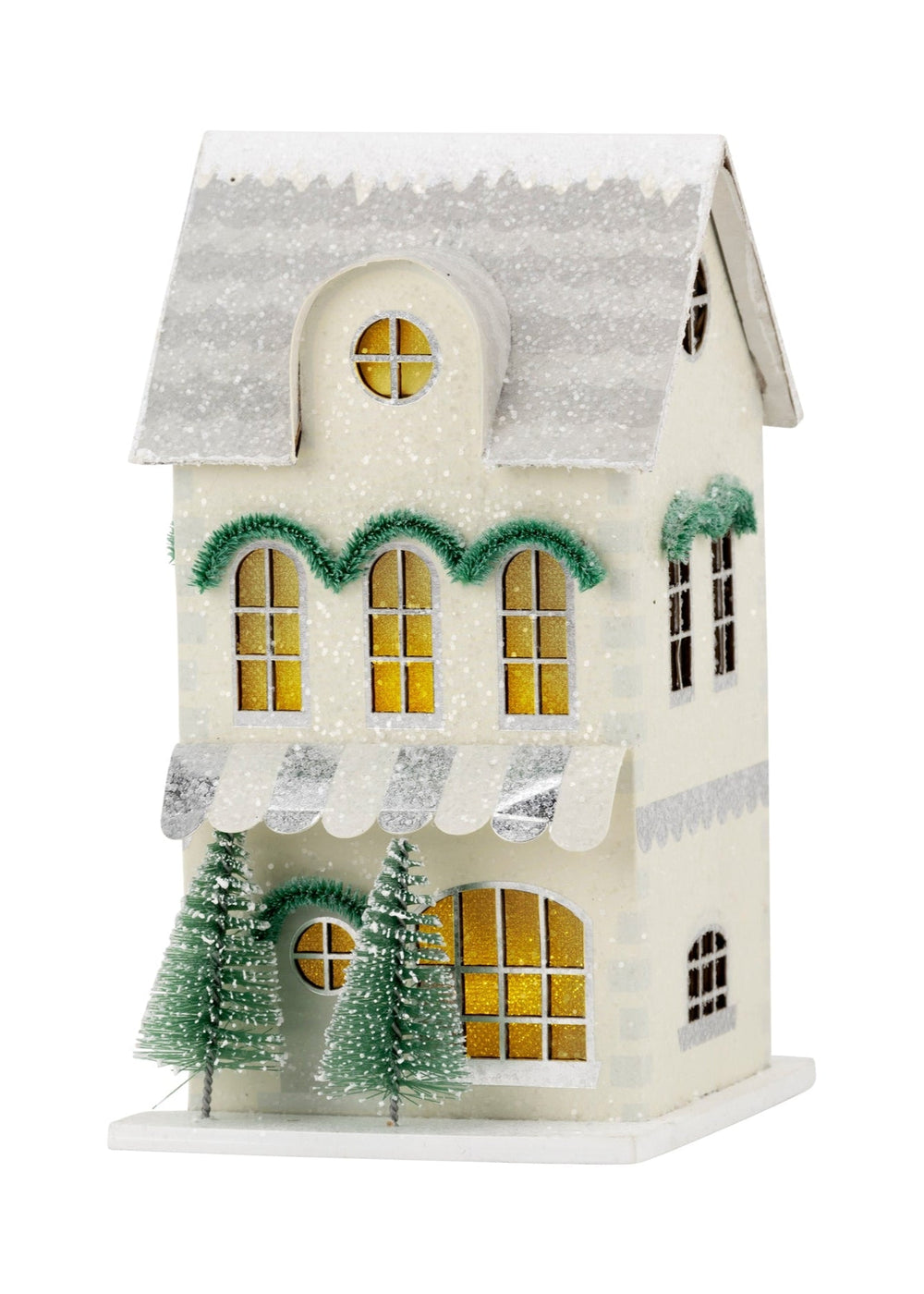Glitter Christmas Village - Winter - Clementine Home Floral Gift
