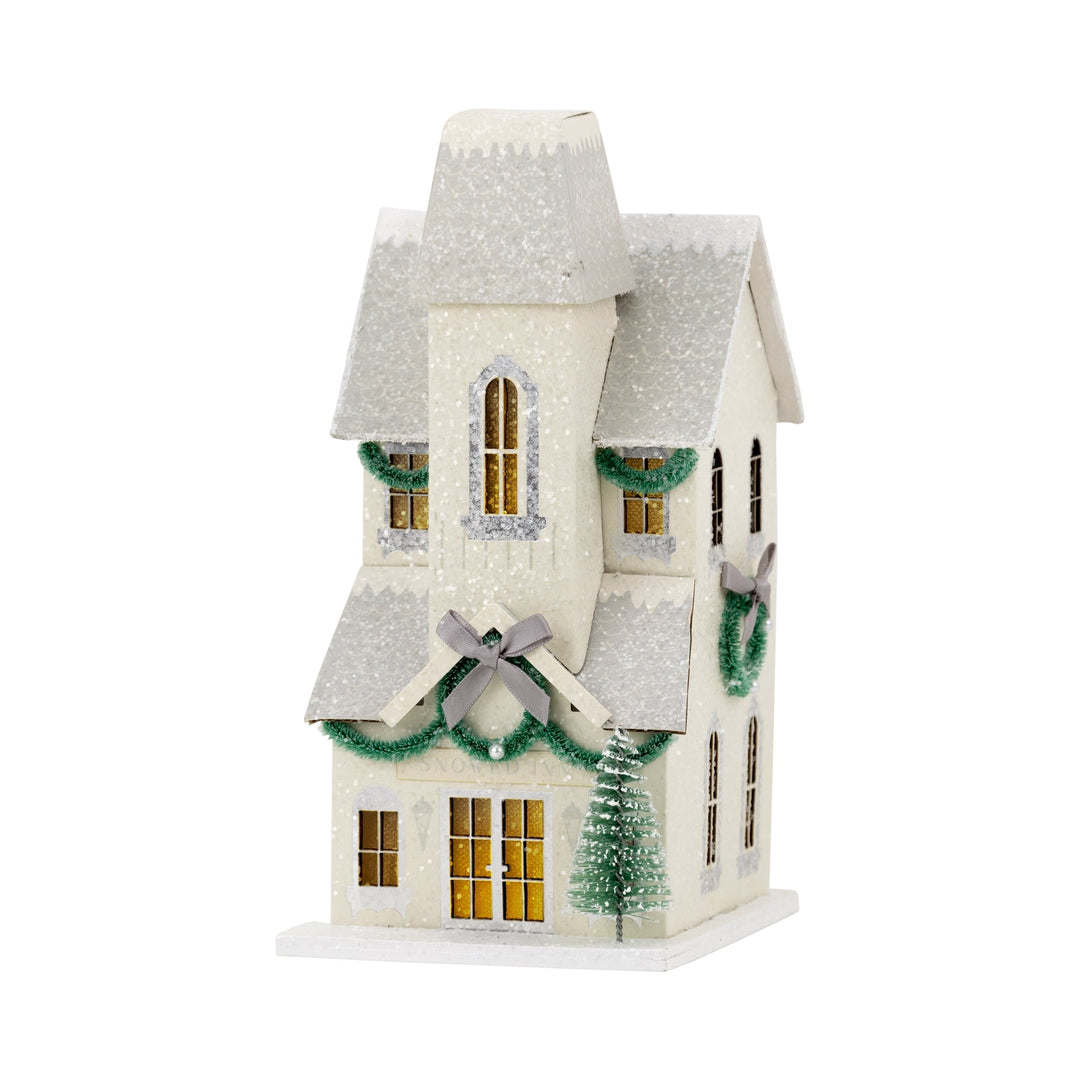 Glitter Christmas Village - Winter - Clementine Home Floral Gift